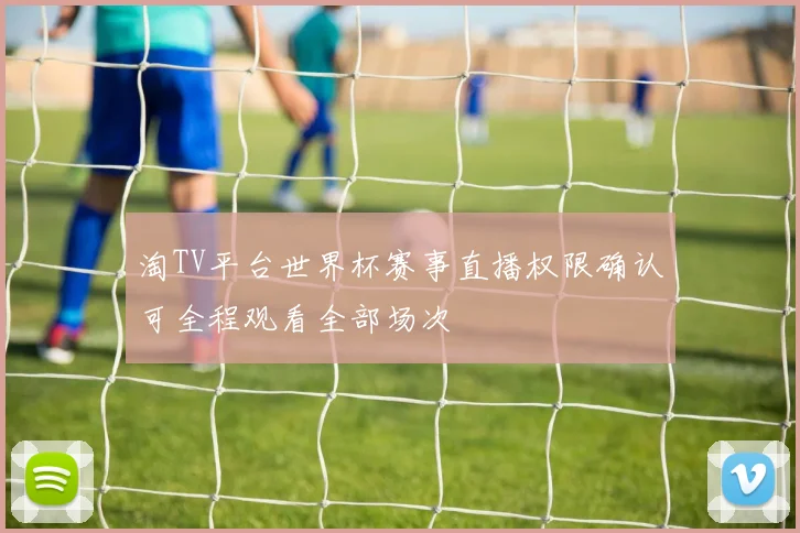 淘TV平台世界杯赛事直播权限确认可全程观看全部场次